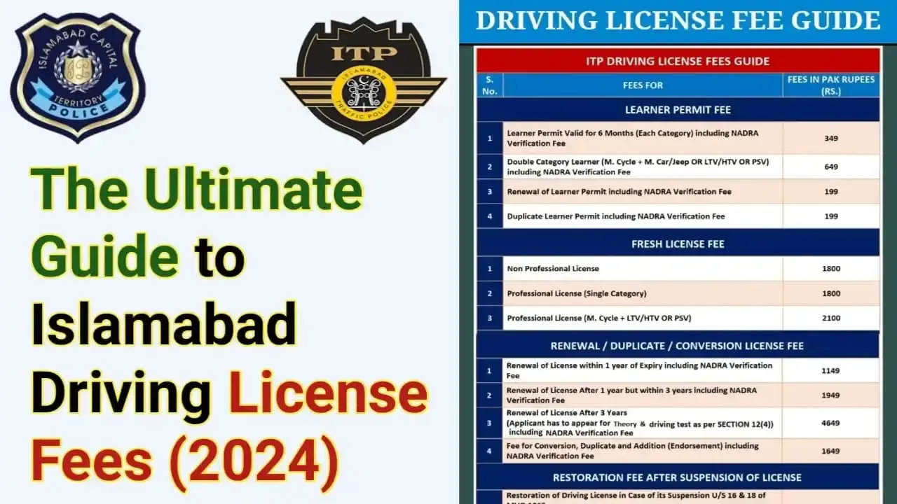 Islamabad-Driving-License-Fee-Guide-2024